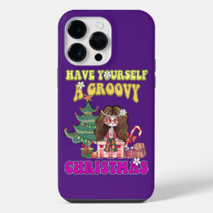 Coque Pour Pour iPhone 14 Pro Max NOËL FUNK VOS FÊTES drôle style 70's