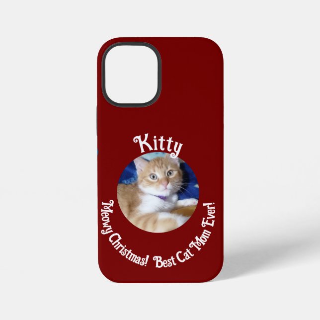 Coque iPhone Noël, Meilleur Chat Ever , Photo de Chat ,  (Verso)