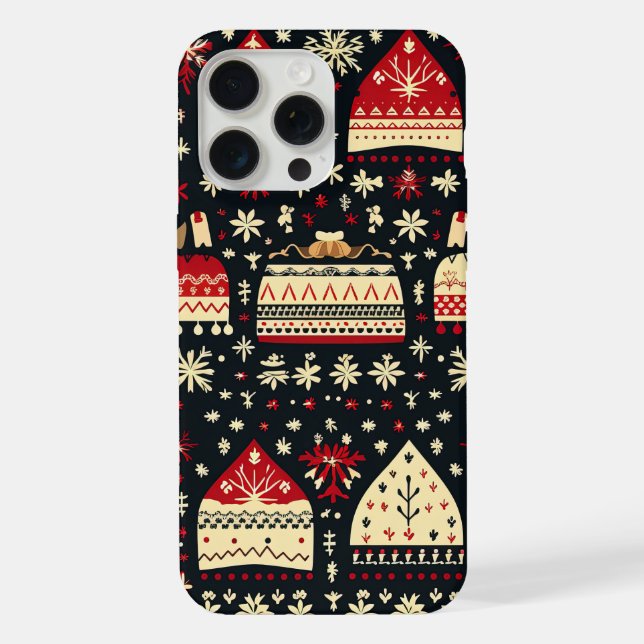 Coque iPhone Noël Motif doux et moche (Verso)