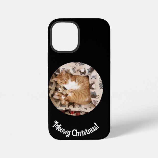 Coque iPhone Noël , Photo de chat , (Verso)