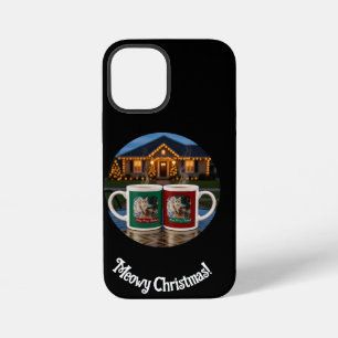 Coque iPhone 12 Mini Noël, Photo de chat, contenu génératif