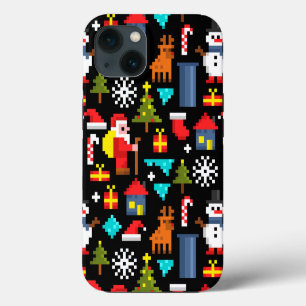 Etui iPhone 13 Noël Pixel