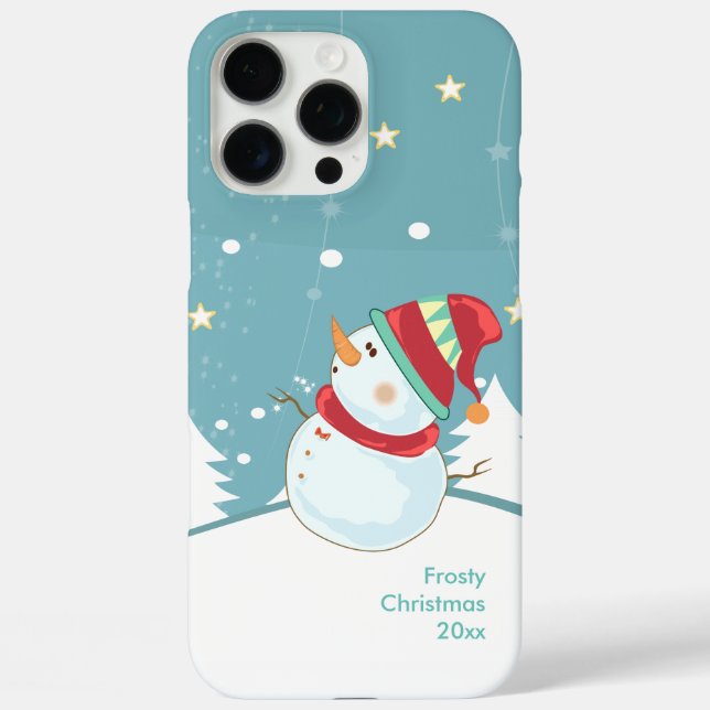 coque iphone-Noël Téléphone Case-Hiver Snowman (Verso)