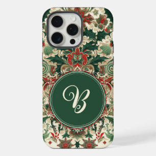 Coque iPhone 15 Pro Max Noël victorien/classique/vintage personnalisé