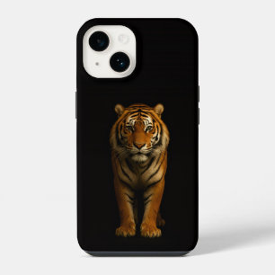 Coque Pour iPhone 14 Noir 4 Luxe iPhone 14 Mate, Noble Tiger