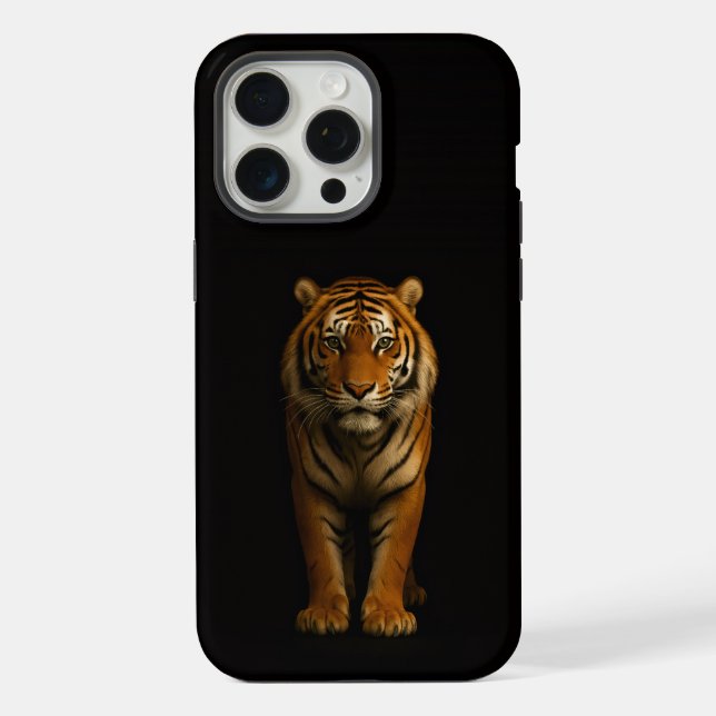 Coque iPhone Noir 4 Luxe iPhone 15 Pro Max, Noble Tiger (Verso)