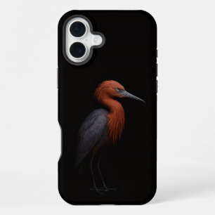 Coque iPhone 16 Plus Noir 4 Luxe iPhone 16 Plus, Aigrette rousse