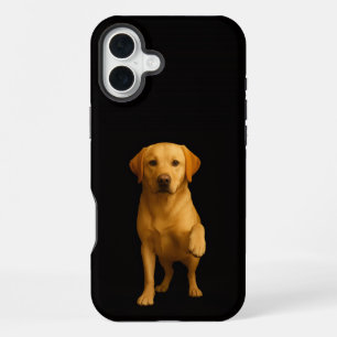 Coque iPhone 16 Plus Noir 4 Luxe iPhone 16 Plus, Labrador tendre