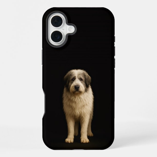 Coque iPhone Noir 4 Luxe iPhone 16 Plus, Mioritic Shepherd (Verso)