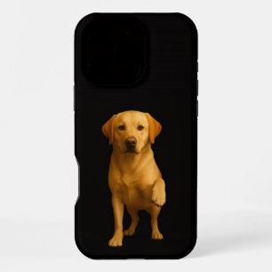 Coque iPhone 16 Pro Max Noir 4 Luxe iPhone 16 Pro Max, Labrador tendre