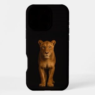 Coque iPhone 16 Pro Max Noir 4 Luxe iPhone 16 Pro Max, Noble Lioness