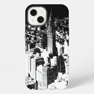 Etui iPhone 13 Noir & Blanc New York