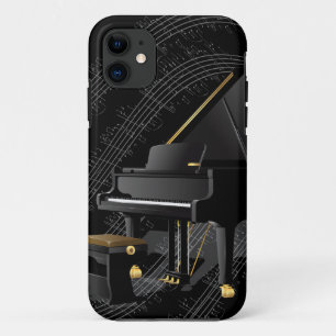 Coque iphone noir de piano