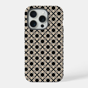Coque iPhone 15 Pro Noir et Tan