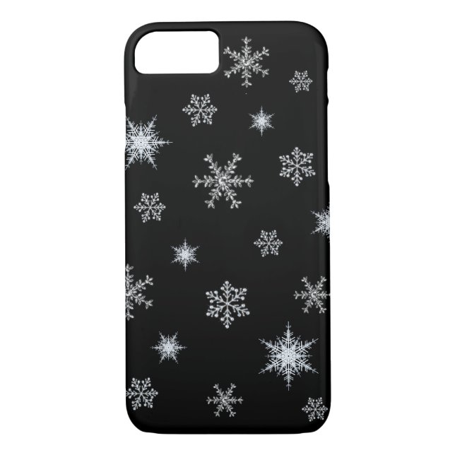 coque iphone noir père Noël (Dos)