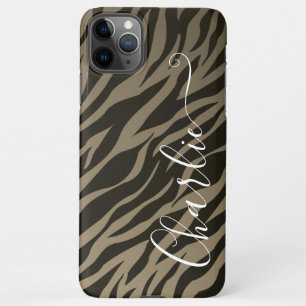 Coque iPhone 11Pro Max Nom Customisé du Motif Poster de animal Zebra élég