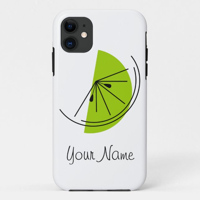 Coque iphone "Nom" de citrus Lime (Dos)