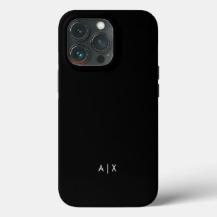 Etui iPhone 13 Pro Nom de couple simple monogrammé