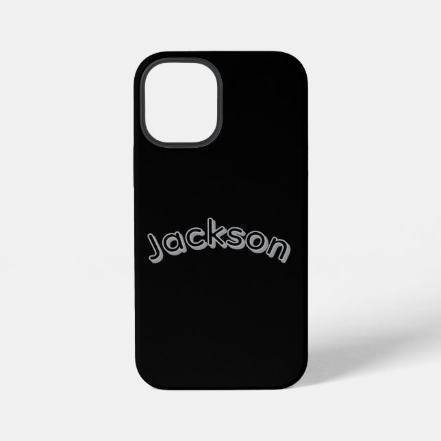 Coque iPhone Nom de garçon Jackson, (Verso)