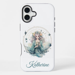 Coque iPhone 16 Plus Nom de sorcière céleste Boho