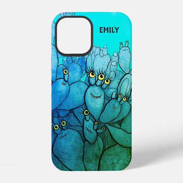 Coque iPhone Nom de succulente de cactus drôle (Verso)
