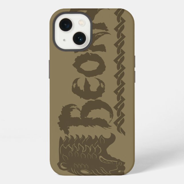 Coque iPhone Nom de tête d'ours BEORN™ (Verso)