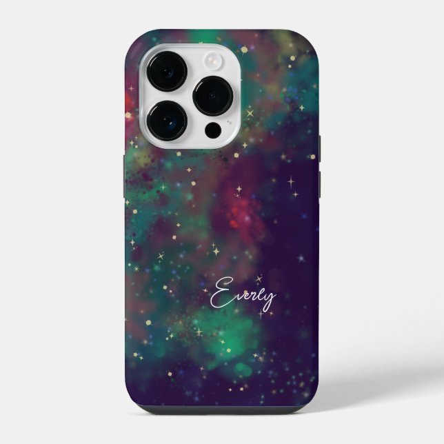 Coque iPhone nom des galaxies d'étoiles (Verso)