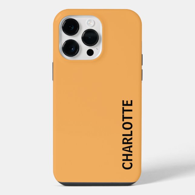 Coque iPhone Nom moderne personnalisé (Verso)