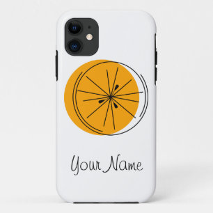 Coque iphone "Nom" Orange Citrus