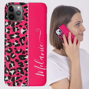 Coque iPhone 11Pro Max Nom personnalisé de l'Arrière - plan Motif Girly P