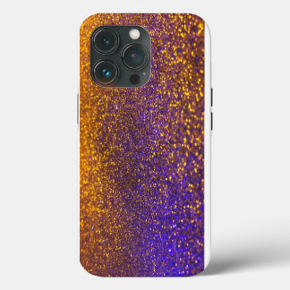 Etui iPhone 13 Pro Nom personnalisé de Parties scintillant violette C