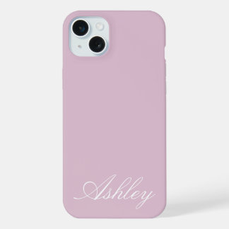 Coque iPhone 15 Plus Nom personnalisé Élégant Moderne Minimaliste