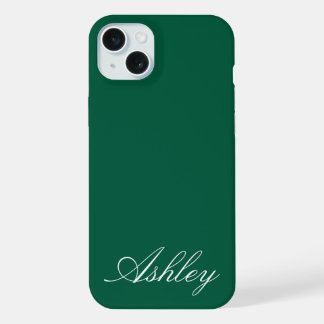 Coque iPhone 15 Plus Nom personnalisé Élégant Moderne Minimaliste