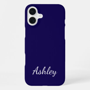 Coque iPhone 16 Plus Nom personnalisé Élégant Moderne Minimaliste