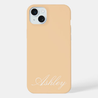 Coque iPhone 15 Plus Nom personnalisé élégant moderne minimaliste
