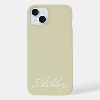 Coque iPhone 15 Plus Nom personnalisé Élégant Moderne Minimaliste