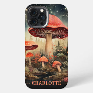 Etui iPhone 13 Pro Max Nom personnalisé Enchanter Magic Fairy Mushroom