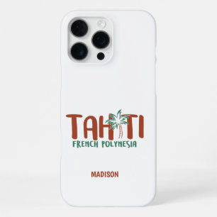 Coque iPhone 16 Pro Max Nom personnalisé et couleur Tahiti
