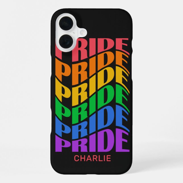 Coque iPhone Nom personnalisé Fierté (Verso)