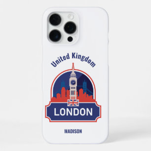 Coque iPhone 16 Pro Max Nom personnalisé Londres