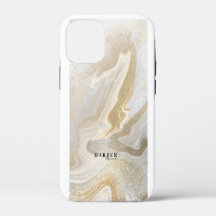 Nom personnalisé Parties scintillant or Coque-coqu
