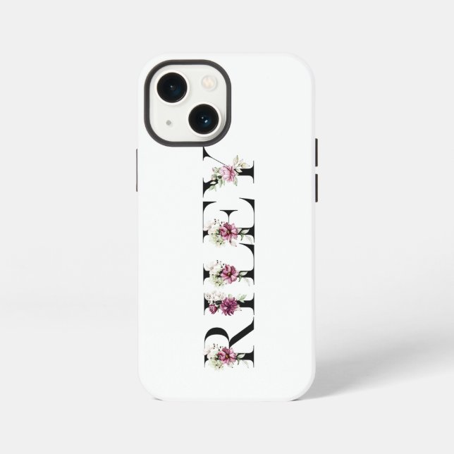 Coque iPhone Nom Riley (Verso)