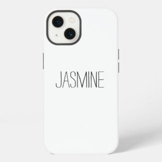 Etui iPhone 13 Nom simple cas clair
