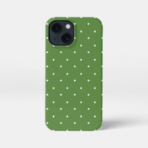 Etui iPhone 13 Mini Nombre maximal de boîtiers téléphoniques Pois vert