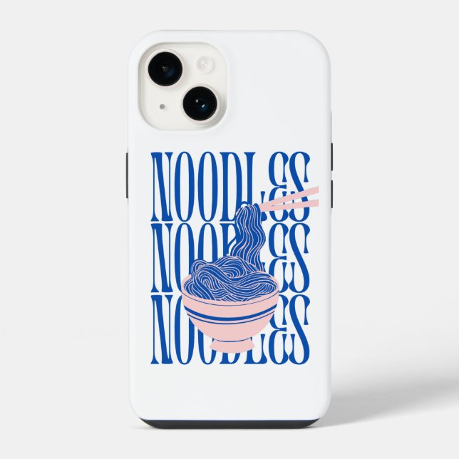 Coque iPhone Noodles Art Créatif (Verso)