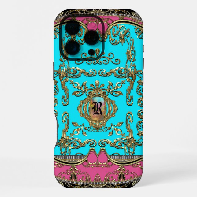 Coque iPhone Nora Monogramme Délicat  (Verso)