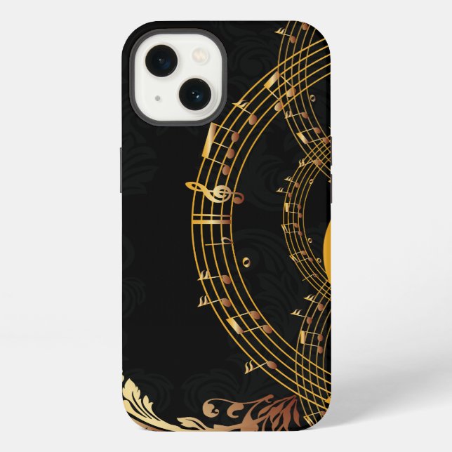 Coque iPhone Note de musique élégante Luxe (Verso)