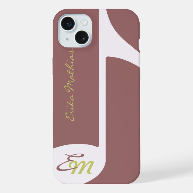 Coque iPhone Note de musique féminine (Verso)