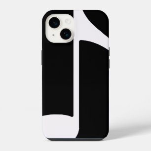 Coque Pour iPhone 14 note de musique / noir