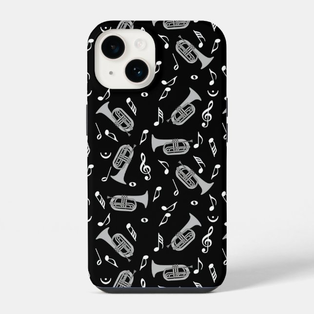 Coque iPhone Notes de musique Baritone (Verso)